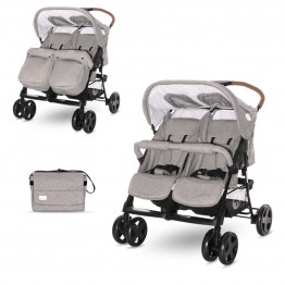 Детска количка Twin Steel Grey с чанта
