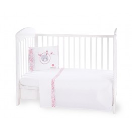 Бебешки спален комплект 3 части EU Style 70/140 Pink Bunny