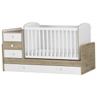 Луксозно трансформиращо детско легло с люлка Baby and Junior артизан Луксозно трансформиращо детско легло с люлка Baby and Junior артизан