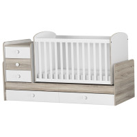 Луксозно трансформиращо детско легло с люлка Baby and Junior деко