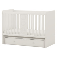 Бебешко легло люлка с две чекмеджета Рини Плей бяло Бебешко легло люлка с две чекмеджета Рини Плей бяло
