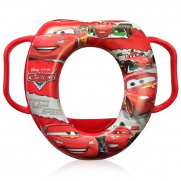 Мека приставка за тоалетна чиния с дръжки McQueen червена
