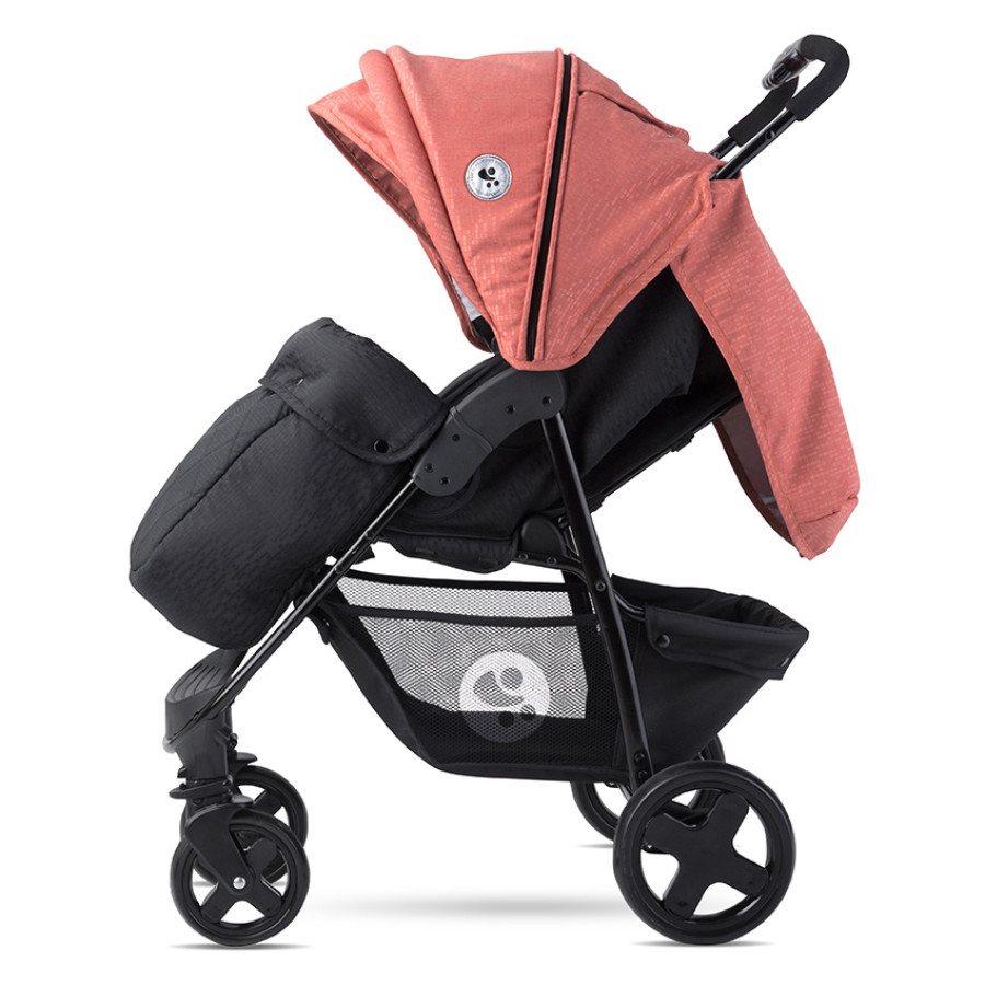 Детска количка Daisy Basic Black & Ginger Orange с покривало