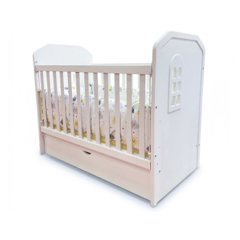 Бебешка кошара MDF с две решетки Nuba Elora