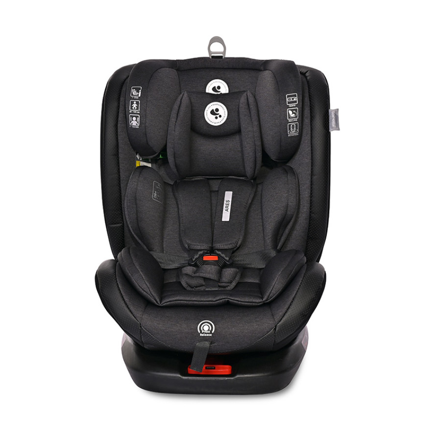 Стол за кола Ares i-Size 40-150 cm Isofix 360 Anti-Rebound Bar Black