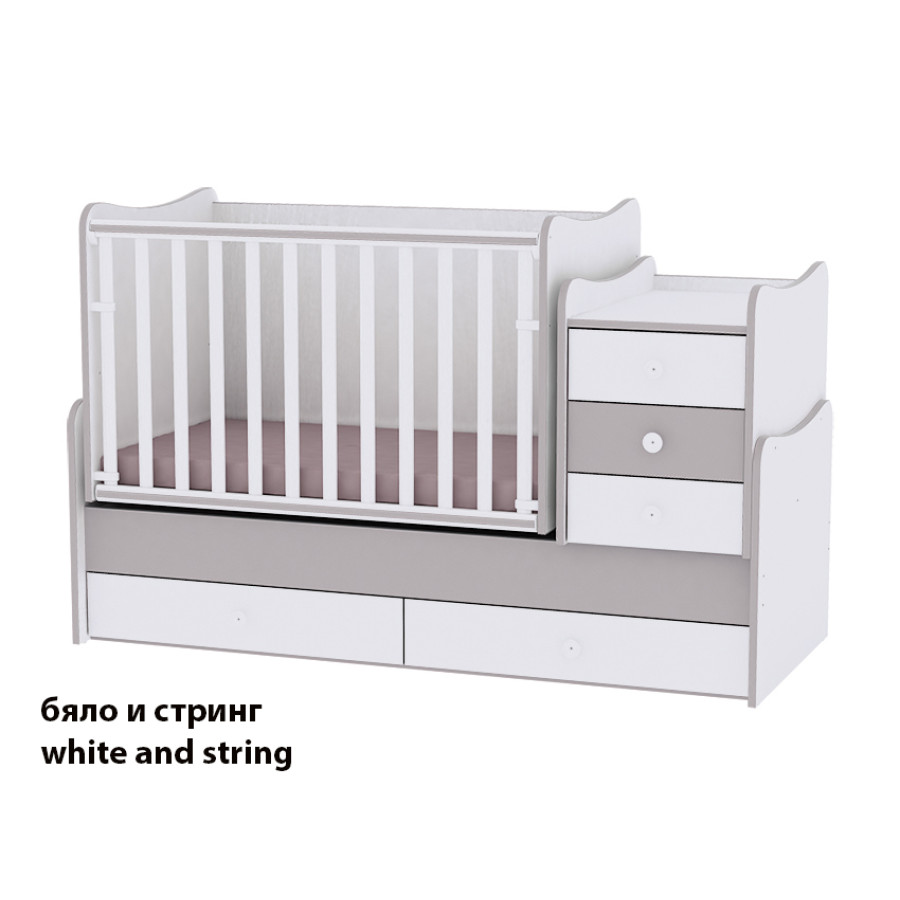 Луксозно бебешко легло 3в1 с люлка Lorelli Maxi Plus