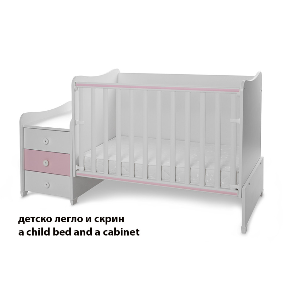 Луксозно бебешко легло 3в1 с люлка Lorelli Maxi Plus