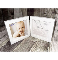 Персонализиран бебешки отпечатък за ръка/краче със снимка
