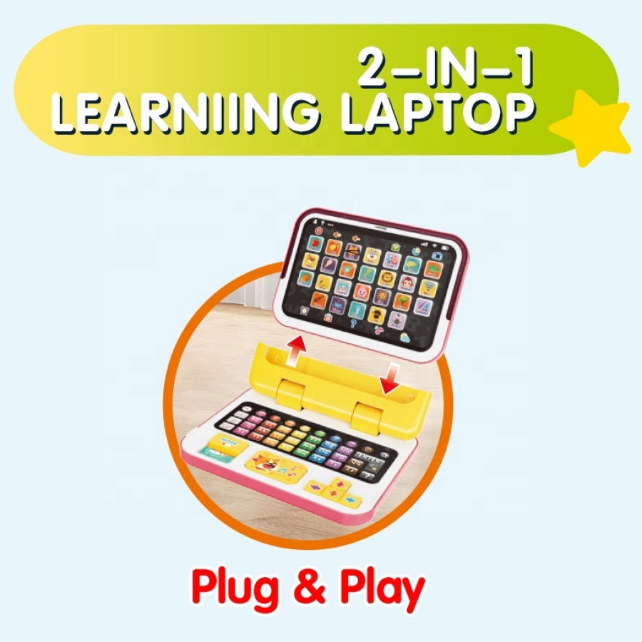 Детски образователен лаптоп и таблет 2в1 FiveStar Learning Laptop