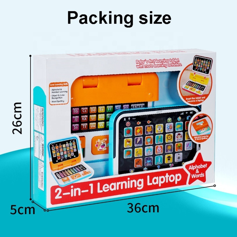 Детски образователен лаптоп и таблет 2в1 FiveStar Learning Laptop
