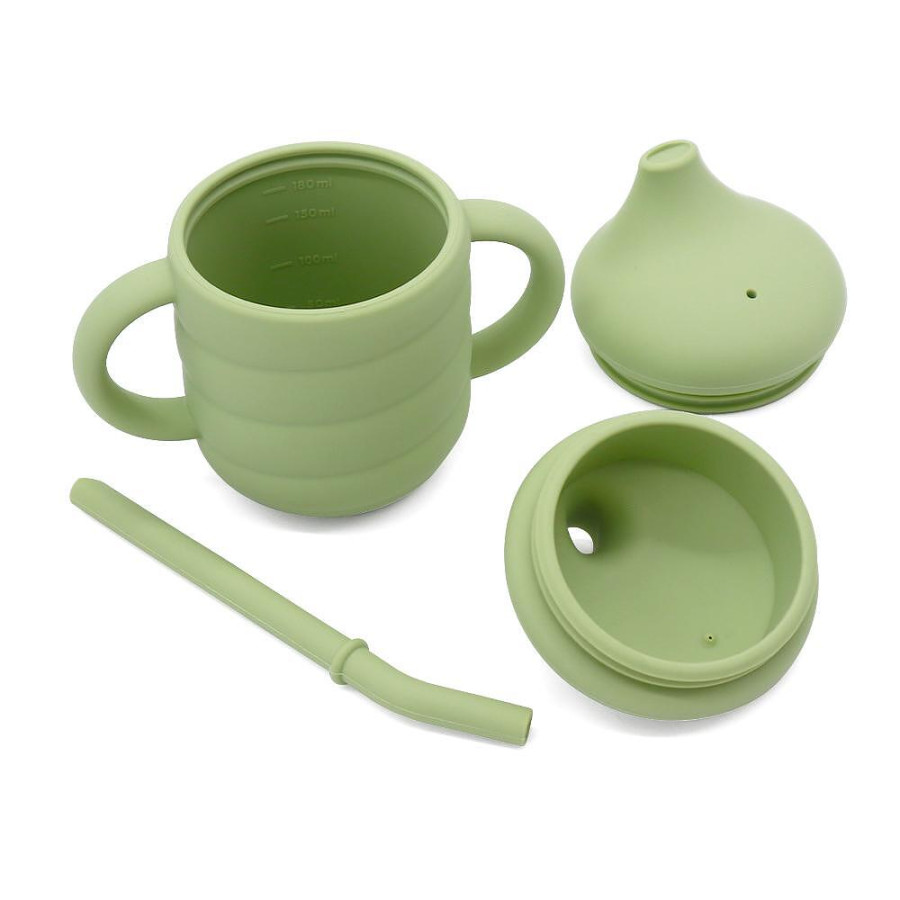 Бебешка чашка със сламка и дръжки Бебешка чашка със сламка и дръжки