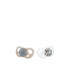 Биберон Twistshake 2 броя 6+ м Pastel Grey White