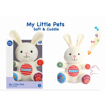 Плюшено бебешко зайче My Little Pets Soft & Cuddle