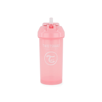 Сламка чаша Twistshake 360 мл 6+ м Pastel Pink