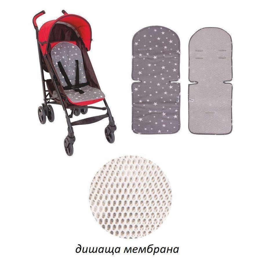 Универсална подложка за количка и столче за кола с 3D мембрана