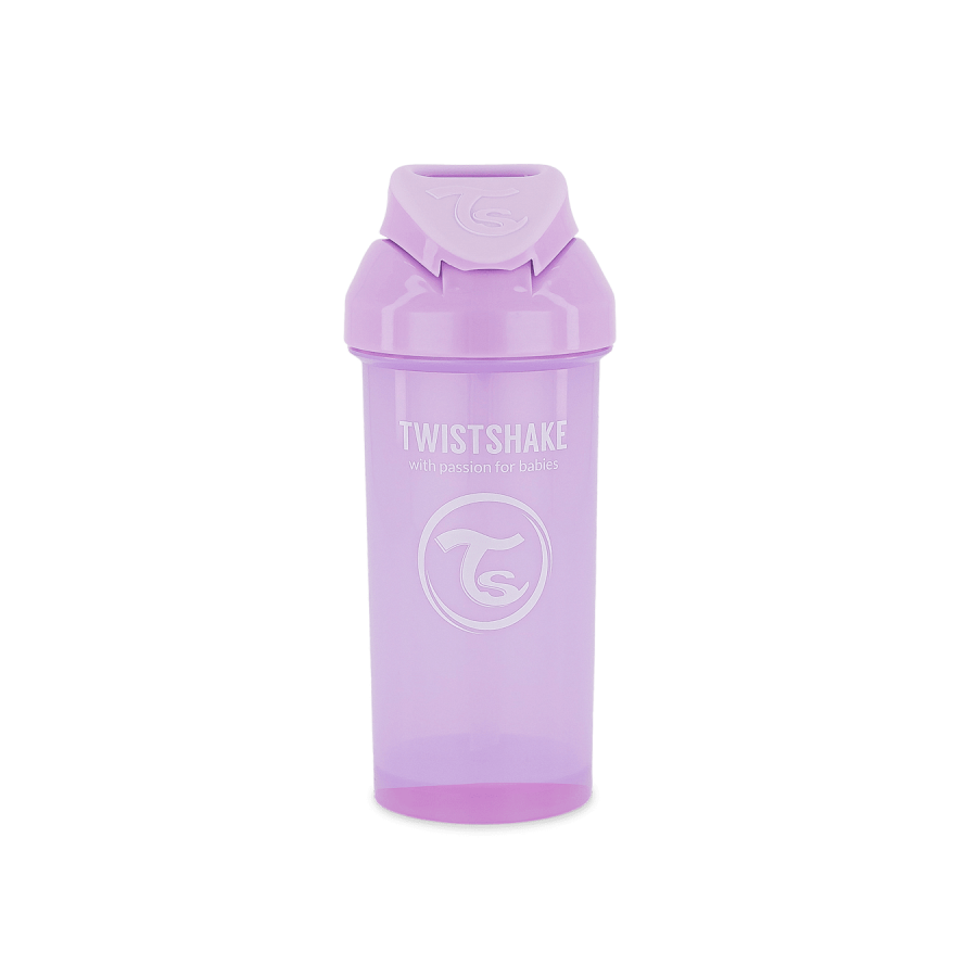 Чаша със сламка Twistshake 360 мл 6+ м Pastel Purple