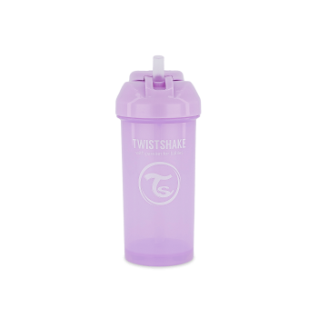 Чаша със сламка Twistshake 360 мл 6+ м Pastel Purple