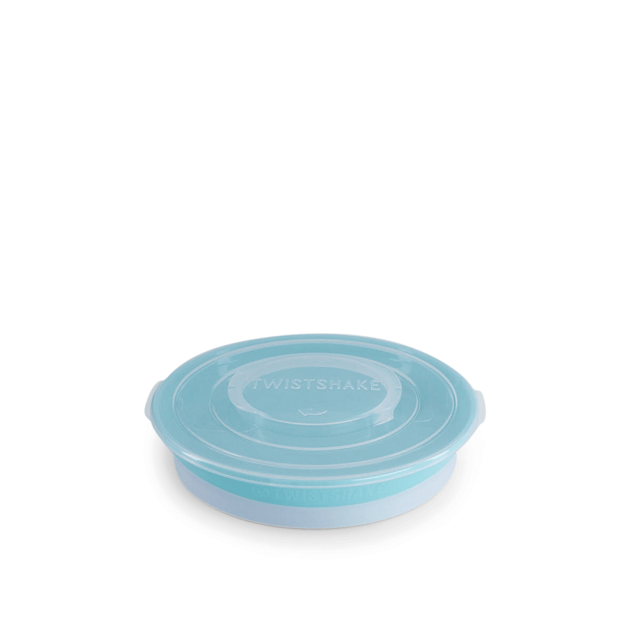 Чиния с 3 отделения и капак Twistshake 6+ м Pastel Grey