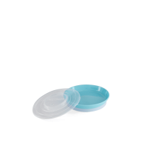 Чиния с 3 отделения и капак Twistshake 6+ м Pastel Grey