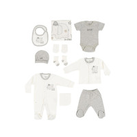 Комплект за изписване от 10 части Сиво слонче