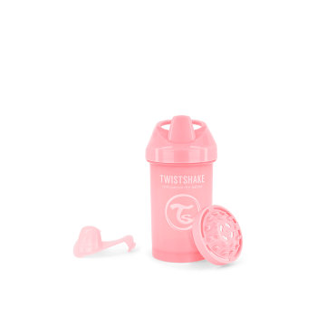 Чаша за прохождащи Twistshake 300 мл 8+ м Pastel Pink