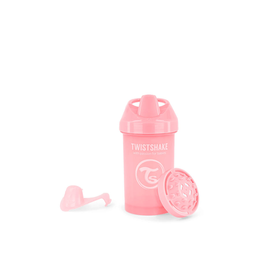 Чаша за прохождащи Twistshake 300 мл 8+ м Pastel Pink