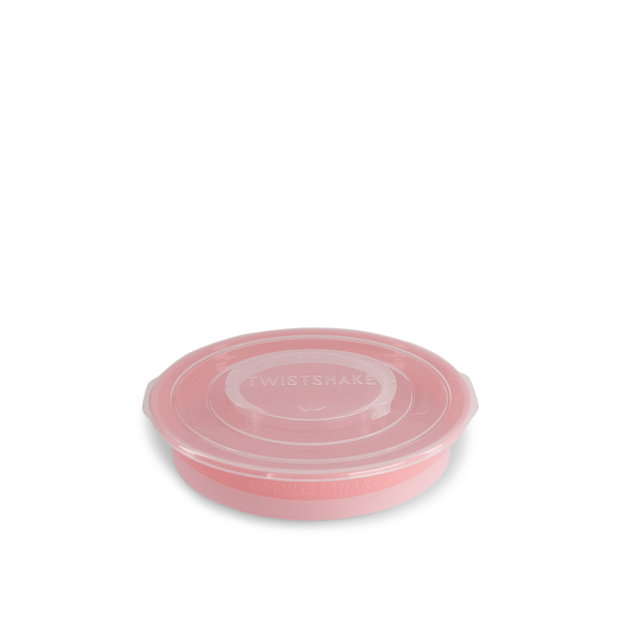 Чиния с 3 отделения и капак Twistshake 6+ м Pink