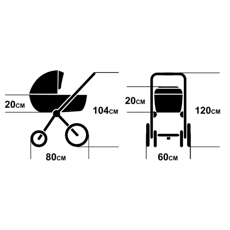 Детска количка Dаda Paradiso Tuvi Moon Black 2 в 1