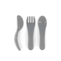 Детски прибори Twistshake 6+ м Pastel Grey