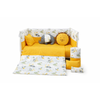 Комплект за легло от 8 части Jungle Yellow