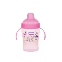 Неразливаща се чаша с мек накрайник 240 мл - син/розов/оранж Неразливаща се чаша с мек накрайник 240 мл - син/розов/оранж