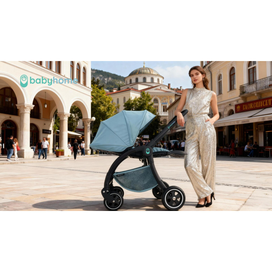 Бебешка количка Eagle син