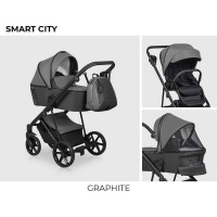 Бебешка количка Smart City 2 в 1 графит