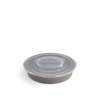 Чиния с 3 отделения и капак Twistshake 6+ м Grey