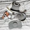 Чиния с 3 отделения и капак Twistshake 6+ м Grey