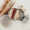 Чиния с 3 отделения и капак Twistshake 6+ м Grey