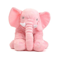 Играчка за гушкане Слон розов