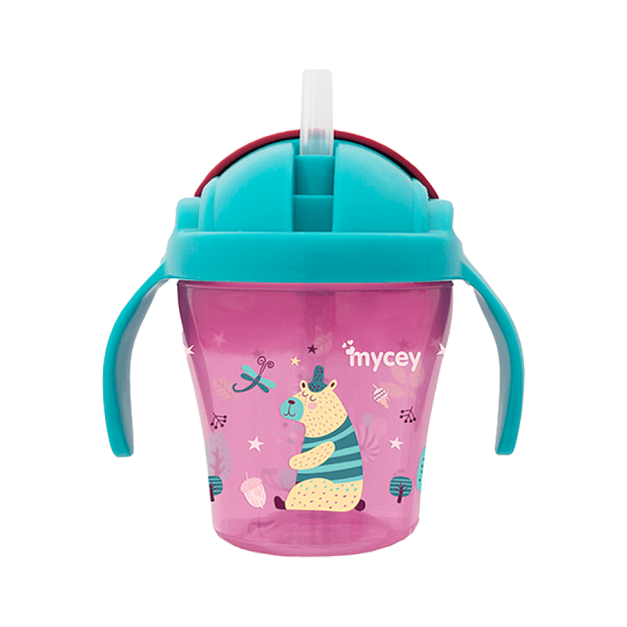 Неразливна чаша със сламка Неразливна чаша със сламка