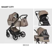 Бебешка количка Smart City 2 в 1 бежoв