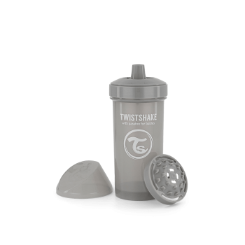 Чаша за деца Twistshake 360 мл 12+ м Pastel Grey
