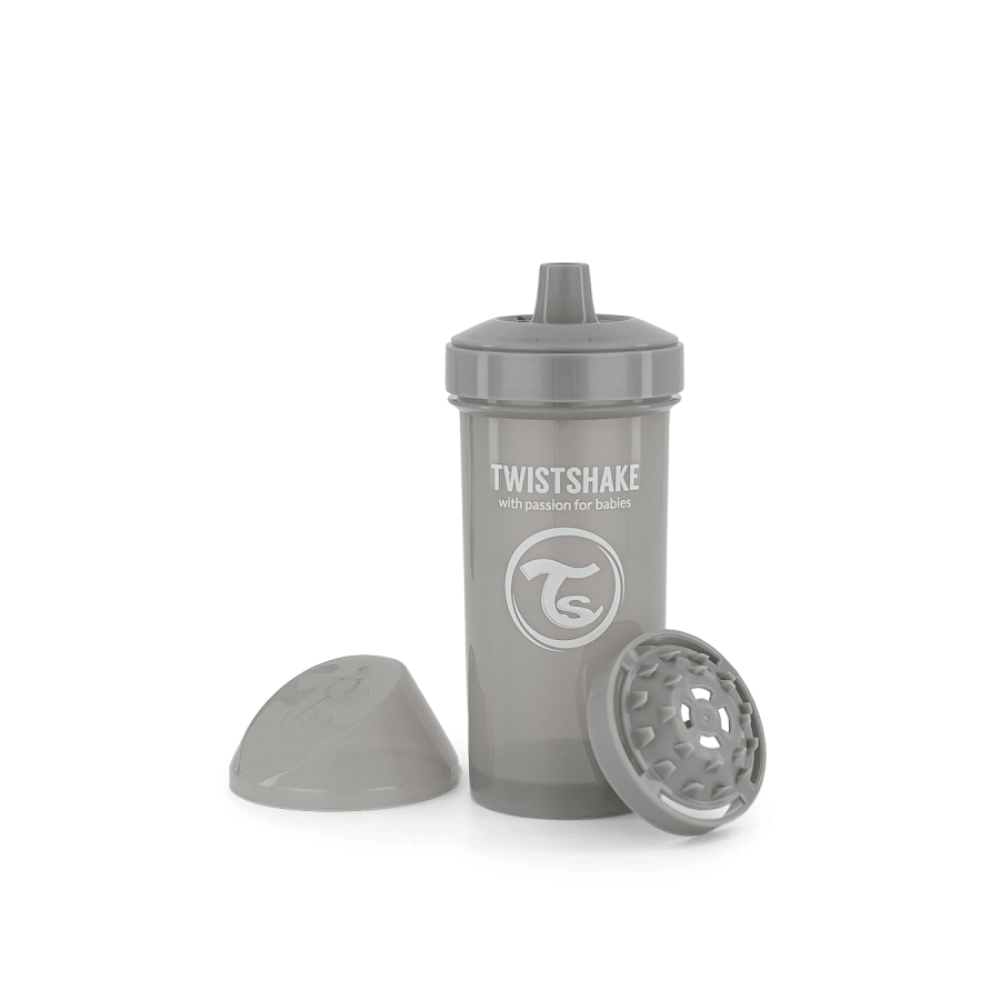 Чаша за деца Twistshake 360 мл 12+ м Pastel Grey