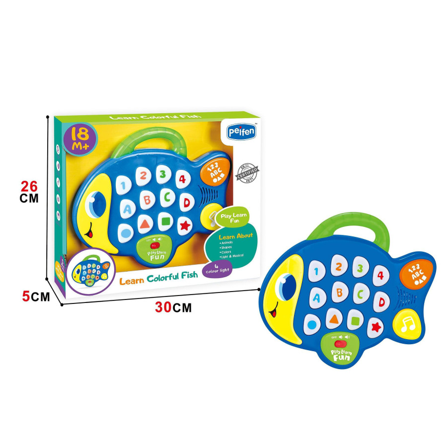 Музикална играчка Рибка с копчета