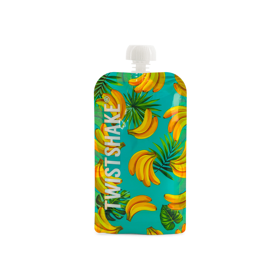 Торбички за пюрета Twistshake 220 мл 3 бр. (Pineapple, Watermelon, Banana)