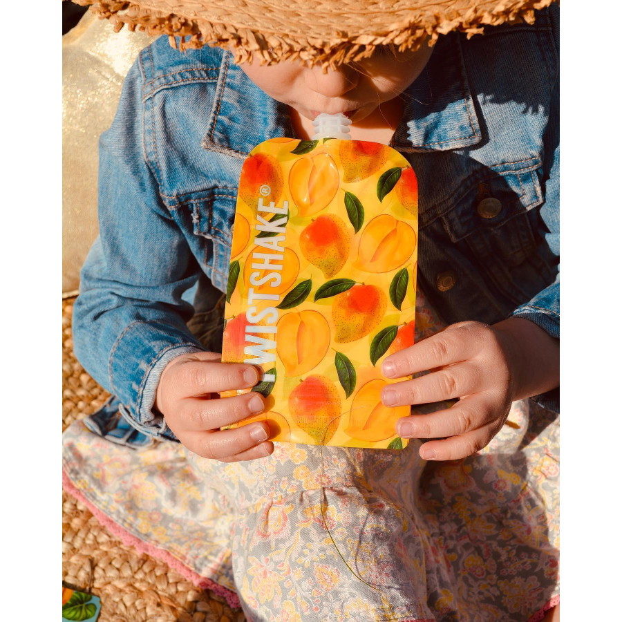 Торбички за пюрета Twistshake 220 мл 3 бр. (Pineapple, Watermelon, Banana)