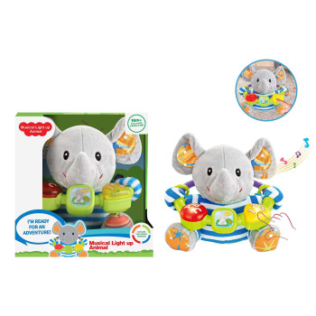 Мека играчка музикална 632550B- Слон