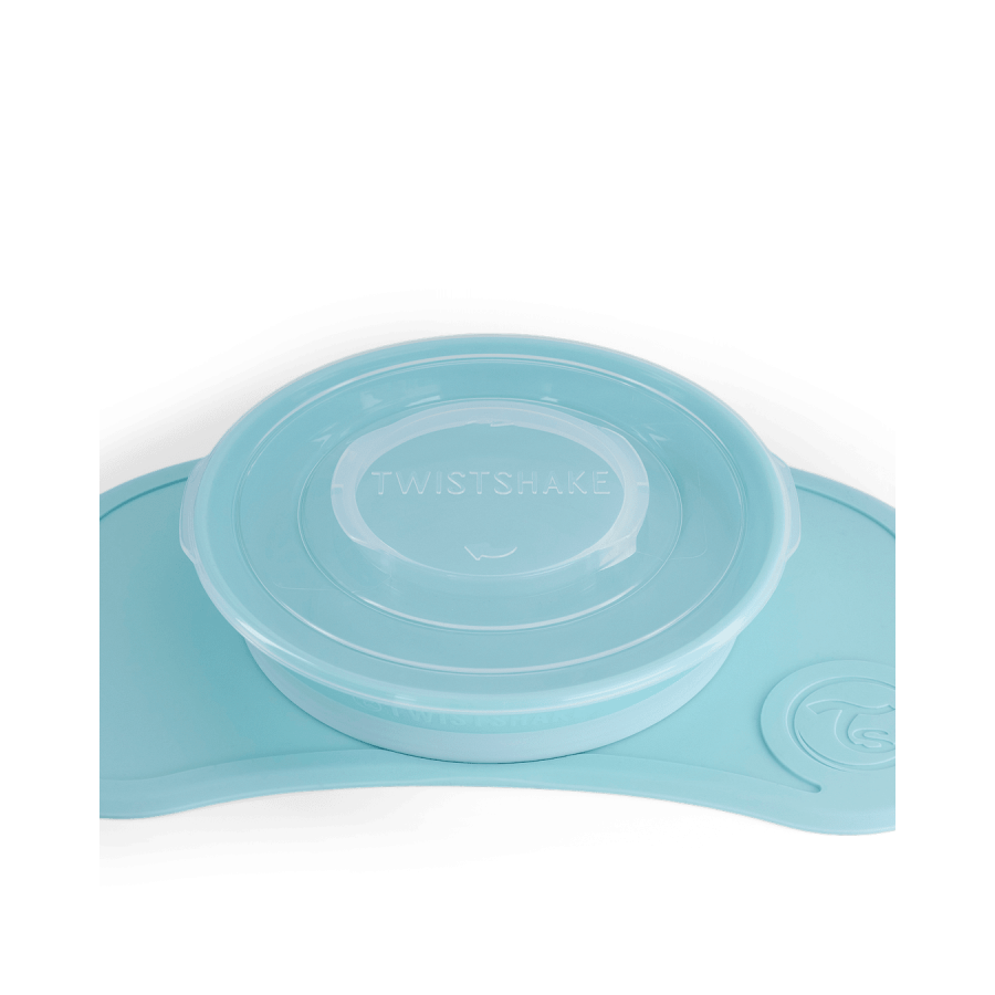 Мини подложка + чиния Twistshake Blue