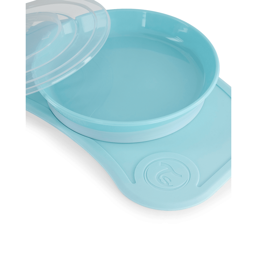 Мини подложка + чиния Twistshake Blue