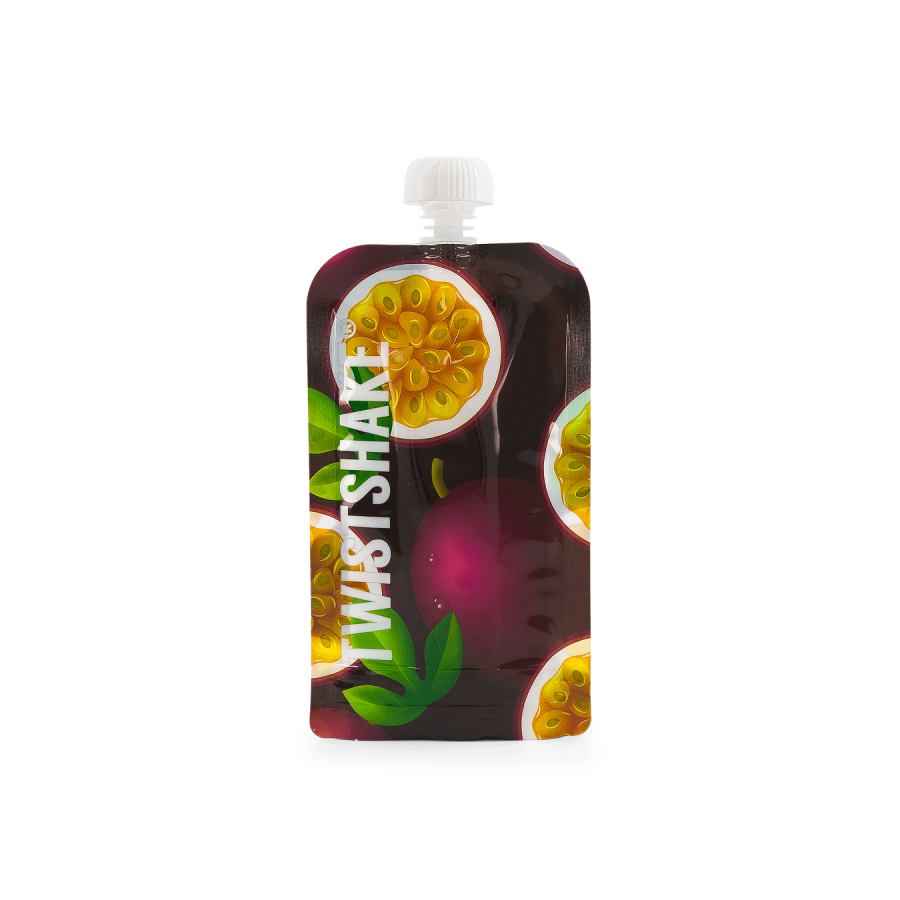 Торбички за пюрета Twistshake 220 мл 5 бр. (Mango, Passion Fruit, Strawberry, Grape, Coconut)