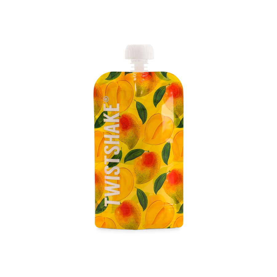 Торбички за пюрета Twistshake 220 мл 5 бр. (Mango, Passion Fruit, Strawberry, Grape, Coconut)