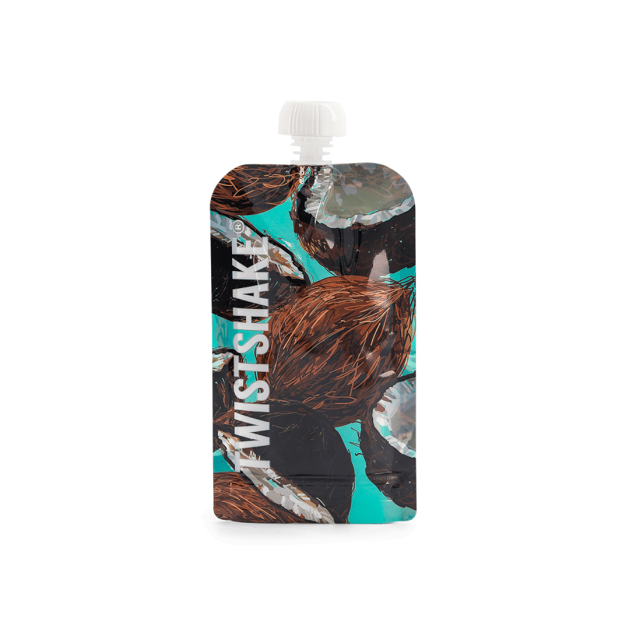 Торбички за пюрета Twistshake 220 мл 5 бр. (Mango, Passion Fruit, Strawberry, Grape, Coconut)